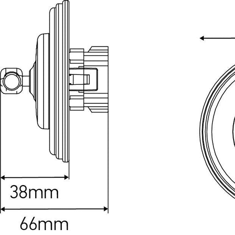 Interrupteur rotatif à encastrer en porcelaine de style vintage - La Quincaillerie Remoise