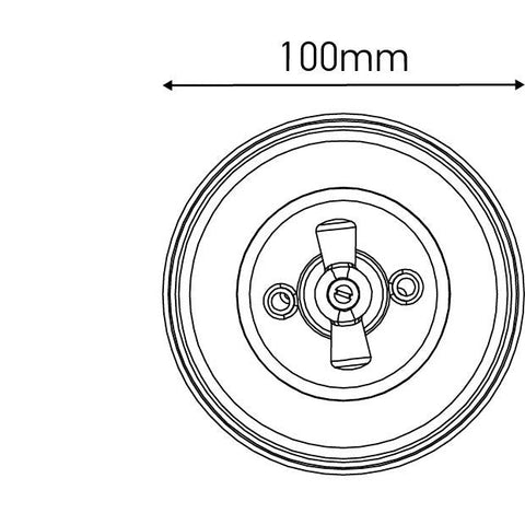 Interrupteur rotatif à encastrer en porcelaine de style vintage - La Quincaillerie Remoise