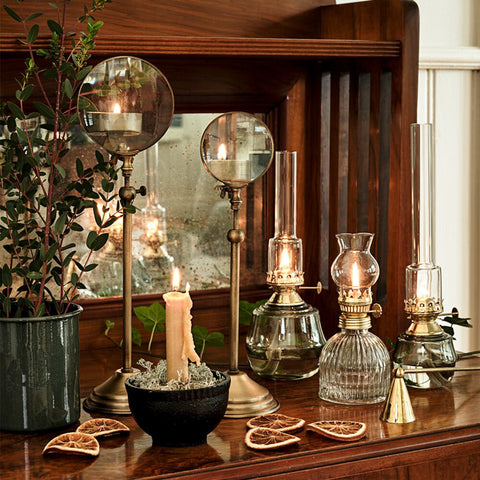 Lampe A Pétrole Majken Verte Taille S - La Quincaillerie Remoise