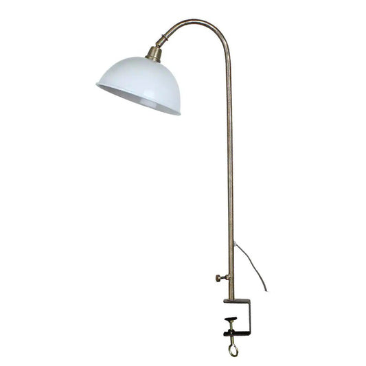 Lampe de table blanche laiton - La Quincaillerie Remoise