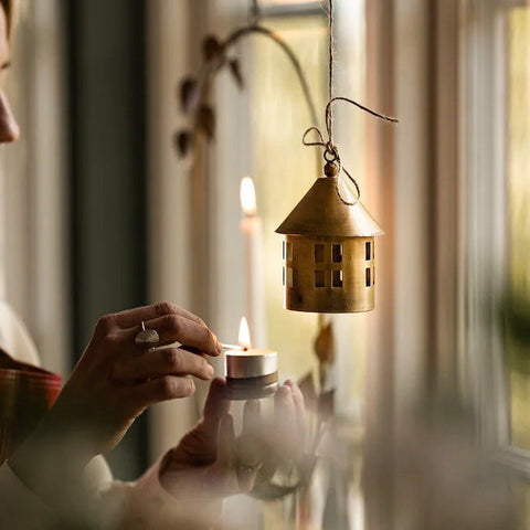 Maison Ronde Laiton Antique Taille S - La Quincaillerie Remoise