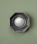 Miroir convexe octogonal, patiné noir - La Quincaillerie Remoise