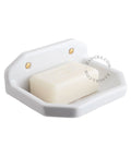 Porte Savon Mural en Porcelaine Blanche - La Quincaillerie Remoise