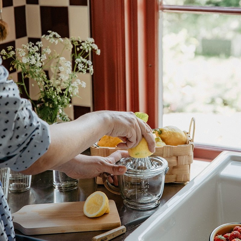 Presse Citrons avec pichet en verre - La Quincaillerie Remoise