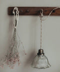 Suspension Lampe Greta Wavy Clear/Antique Laiton - La Quincaillerie Remoise